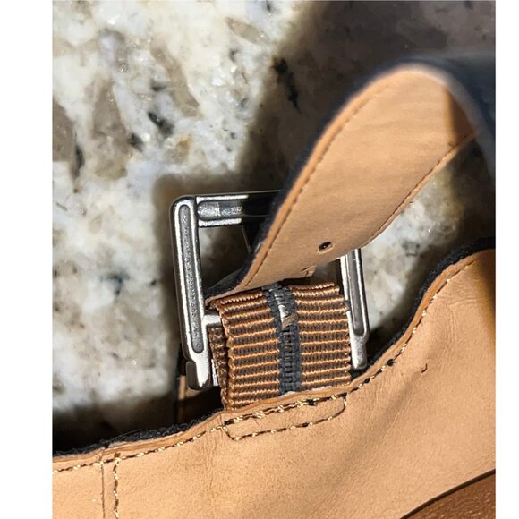 👡 B.O.C. Born Concept Women's Black Leather Wedge Sandals – Size 9M - Picture 5 of 9